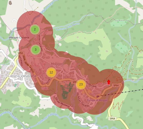 Mappatura degli idranti nel Comune di Moggio (LC) 